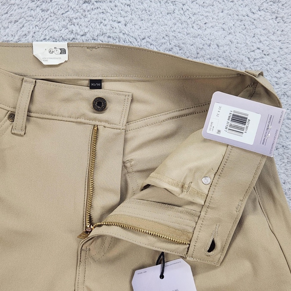 Levi's 511 Slim Tech Pants Mens 30x32 Beige Stretch Quick Dry UPF50 NEW - Picture 13 of 16